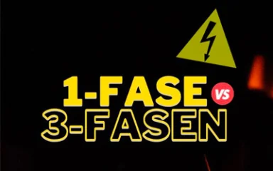 Overstappen van 1 fase naar 3 fase
